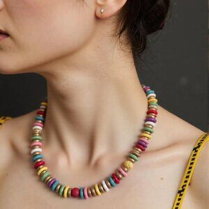 Fun and colorful candy bead choker